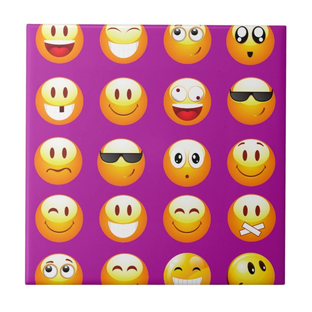purple emojis tile (Front)