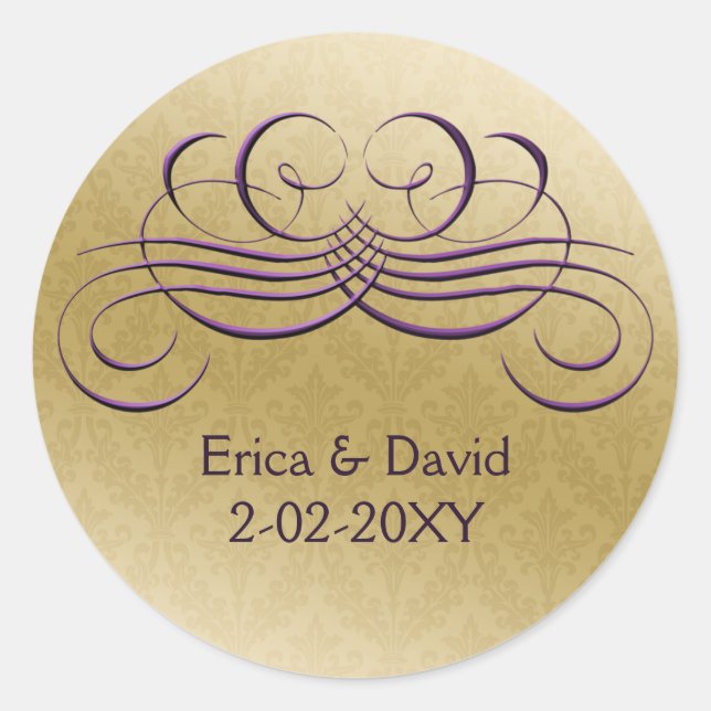 purple envelope seal (Front)