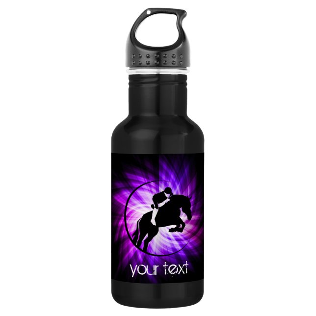 Purple Equestrian 532 Ml Water Bottle (Front)
