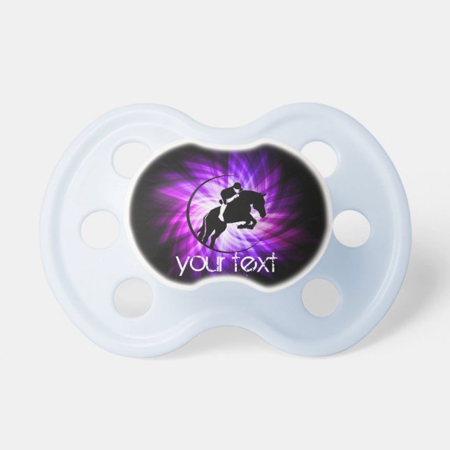 Purple Equestrian Pacifier (Front)