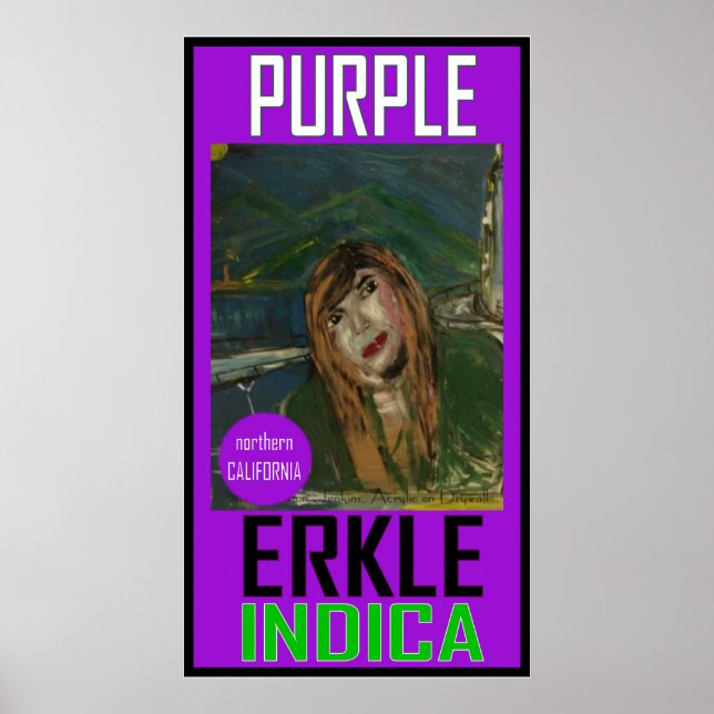 PURPLE ERKLE INDICA POSTER (Front)