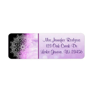 Purple et Lavender Mandala Abstrait