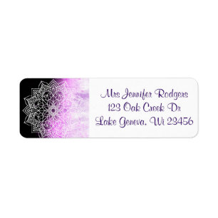 Purple et Lavender Mandala Abstrait