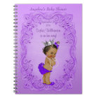 Purple Ethnic Princess Baby shower Livre d'or
