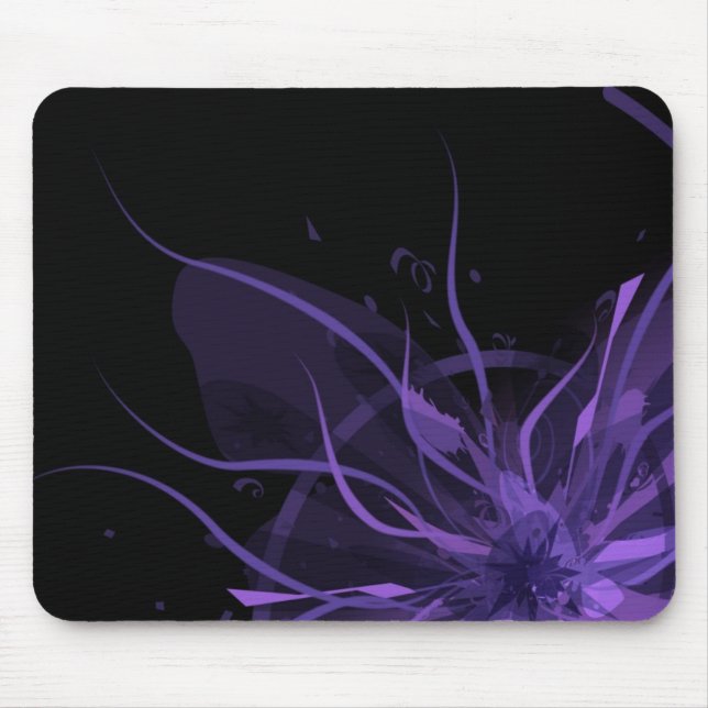 Purple Explosion Mouse Pad (Front)