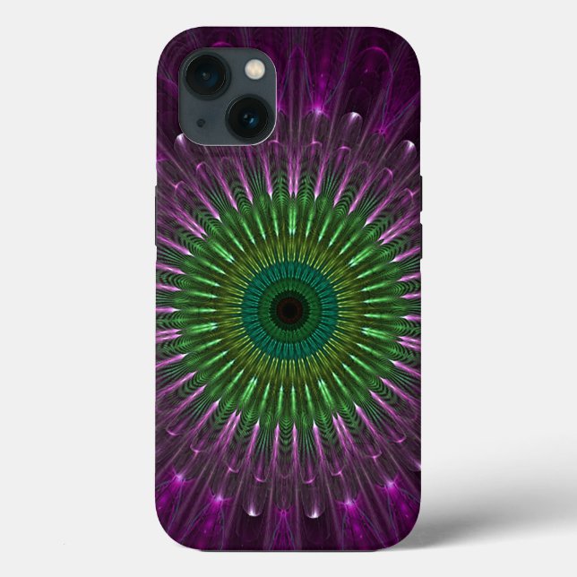 Purple Eye Fractal Case-Mate iPhone Case (Back)