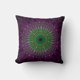 Purple Eye Fractal Pillow