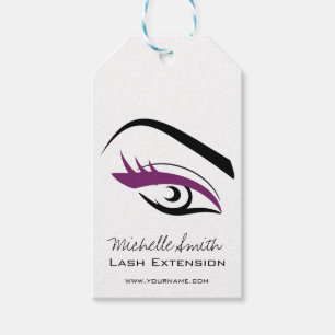 Purple Eye long eyelashes Lash extension  icon Gift Tags