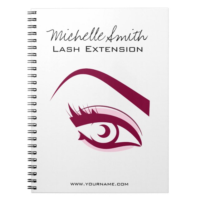 Purple Eye long eyelashes Lash extension  icon Notebook (Front)