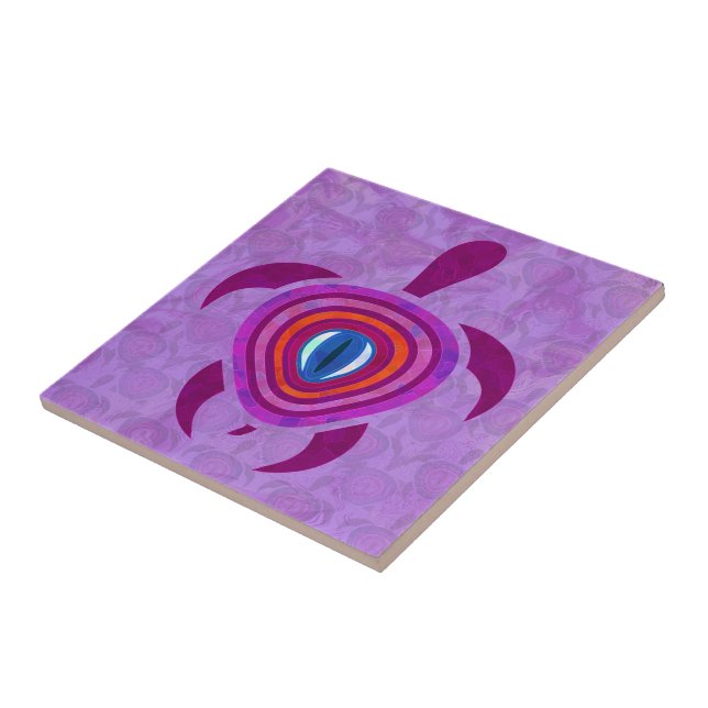 Purple Eye Turtle Tile (Side)