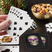 Purple Eyed  Skull Zombie Undead Playing Cards (In Situ)