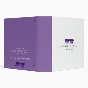 Purple Eyewear Specialist Glasses Spectacles Binder