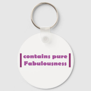 purple fabulous keychain