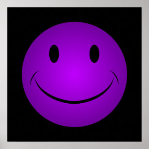 Purple Face Poster