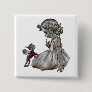 Purple Fairy  2 Inch Square Button