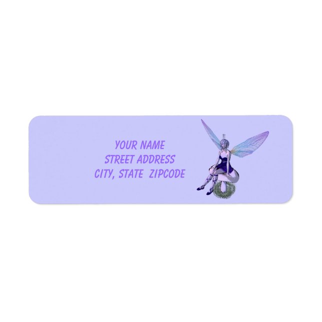 Purple Fairy  Address Labels (Front)