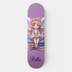 purple fairy magic  skateboard