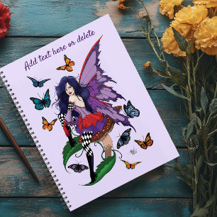 Purple Fairy Mushroom Butterflies Planner