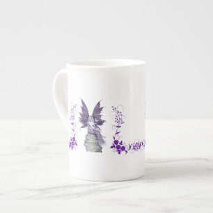 Purple Fairy Tall Teacup Bone China Mug
