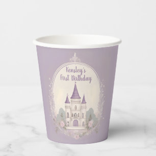 Purple Fairytale Castle Paper Cup