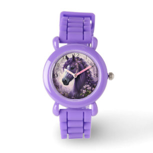 Purple Fantasy Horse Moon Flowers, Watch