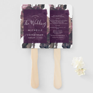 Purple Fantasy Wedding Hand Fan