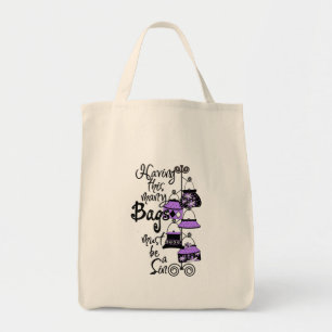 Purple Fashion Tote Bag