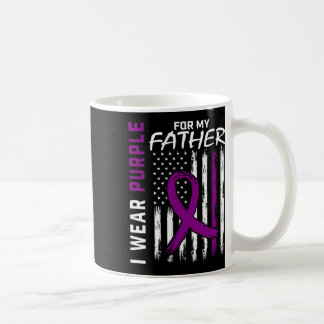 Purple Father Dad Dementia Heimerheimer Awareness  Coffee Mug