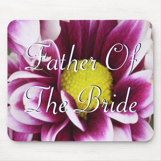 Purple Father Of The Bride Bouquet Mouse Pad (Front)