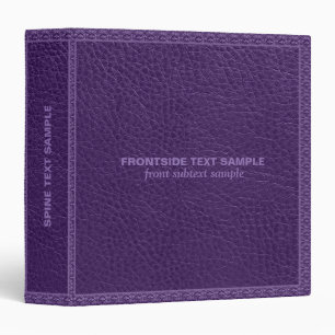 Purple Faux cuir look Avery Classeur