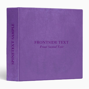 Purple Faux Cuir Vintage Look Avery Classeur