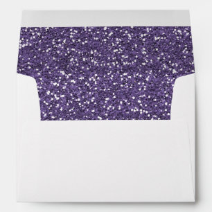 Purple Faux Glitter Envelope
