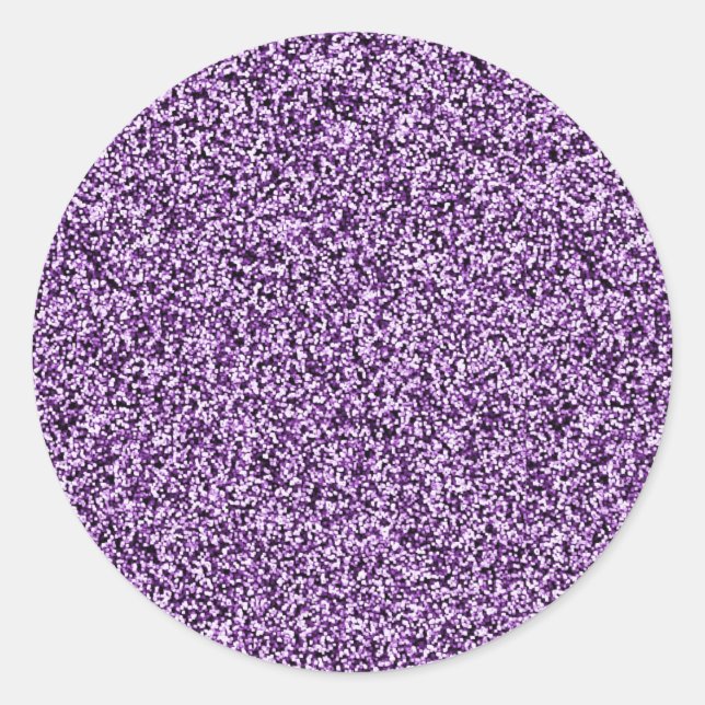 Purple Faux Glitter Envelope Seals (Front)