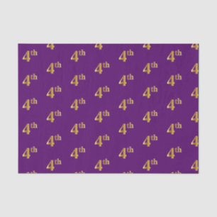 Purple, Faux Gold 4th (Fourth) Event Tissue Paper