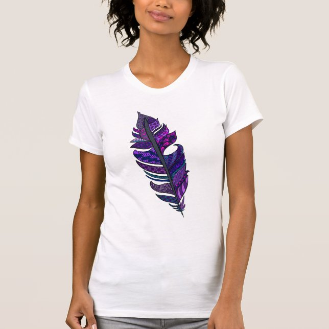 Purple Feather t-shirt (Front)