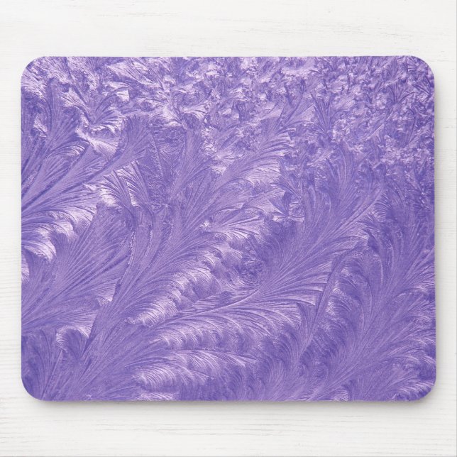 Purple Feathers Mouse Pad (Front)