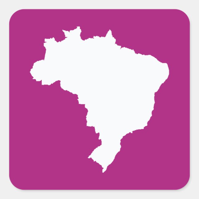 Purple Festive Brazil at Emporio Moffa Square Sticker (Front)