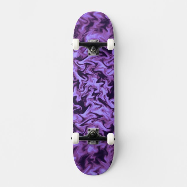 Purple Fire Skateboard (Front)