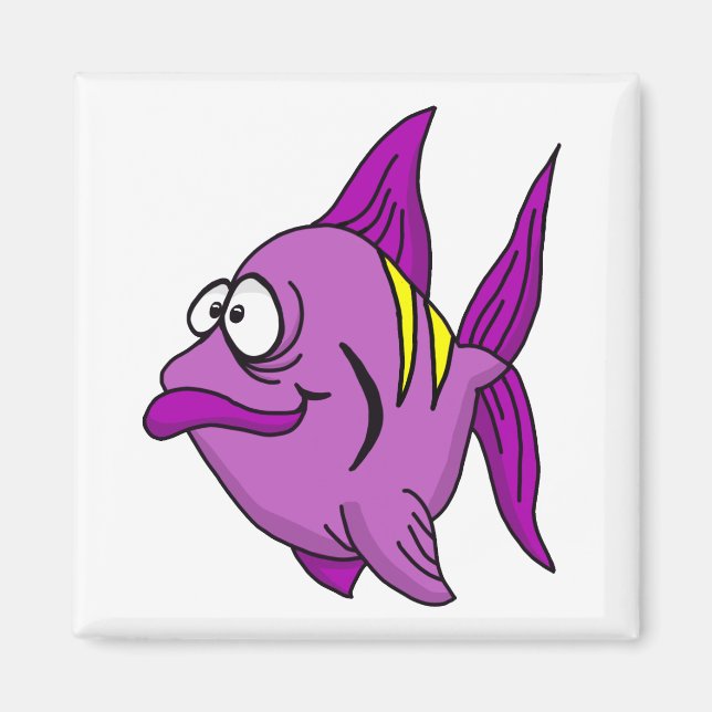 Purple Fish Magnet (Front)