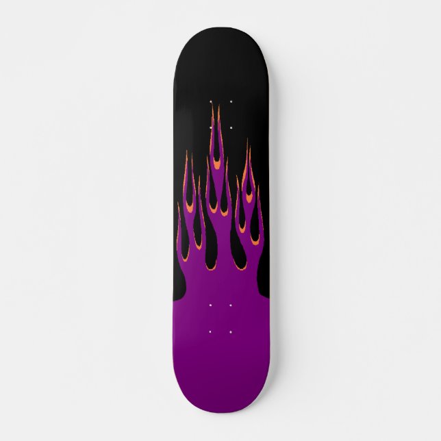 Purple Flame Skateboard (Front)