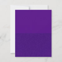 Purple Flat Thank You Card with Glitter Bottom