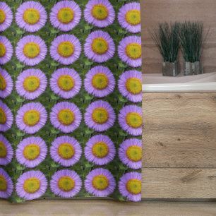 Purple Fleabane Daisy Floral Pattern