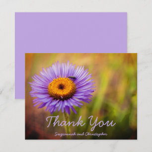 Purple Fleabane Flower and Insect Personalized