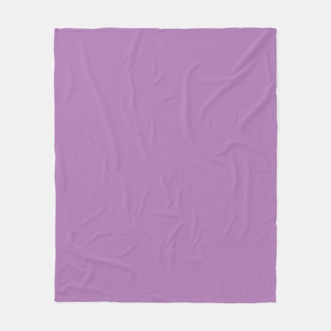 Purple Fleece Blanket Soft Cozy Minimalist Throw (Front)