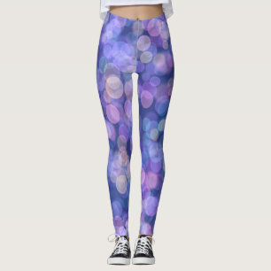Purple Floating Color  Leggings