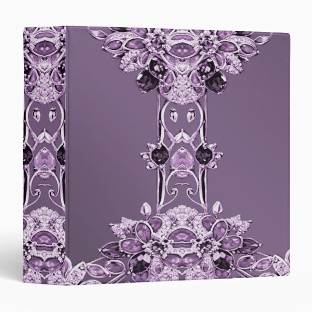  Purple Floral Album Binder (Front/Spine)