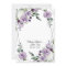 Purple Floral and Silver Geometric Elegant Wedding