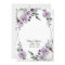 Purple Floral and Silver Geometric Elegant Wedding