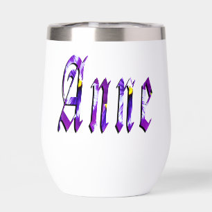 Purple Floral Anne Name, 