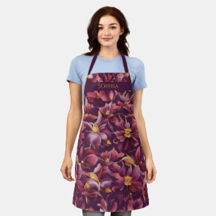Purple Floral- Apron